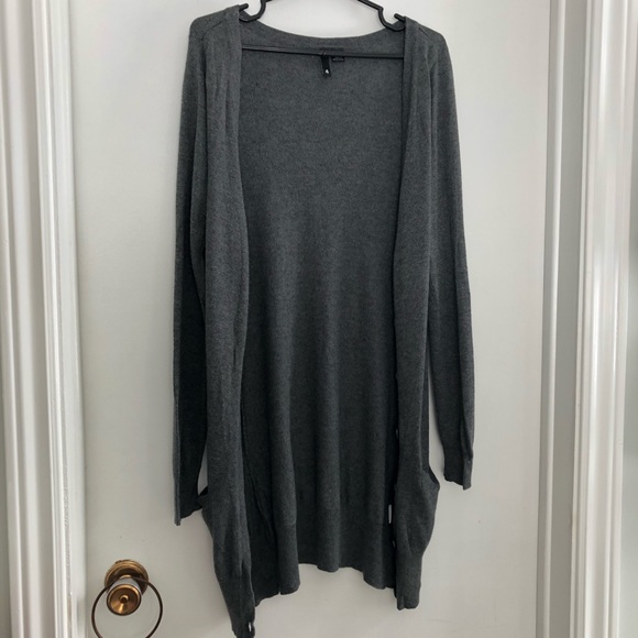 H&M LONG GRAY CARDIGAN - Picture 2 of 6
